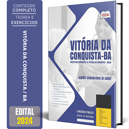 Apostila Prefeitura de Vitória da Conquista BA 2024 - Agente Comunitário de Saúde