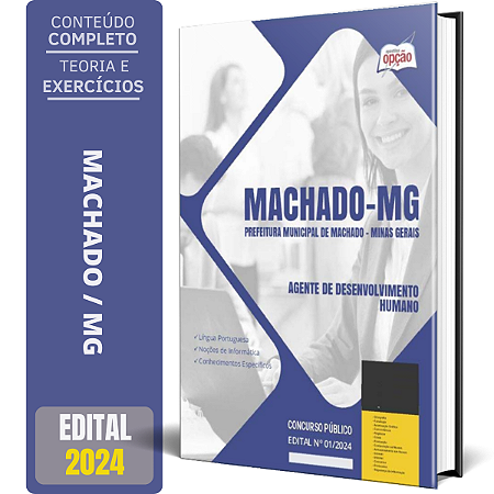 Apostila Prefeitura de Machado MG 2024 - Agente de Desenvolvimento Humano