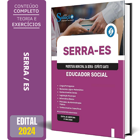 Apostila Prefeitura de Serra ES 2024 - Educador Social