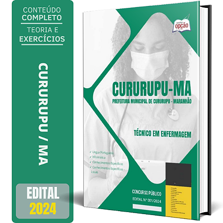 Apostila Prefeitura de Cururupu MA 2024 - Técnico em Enfermagem