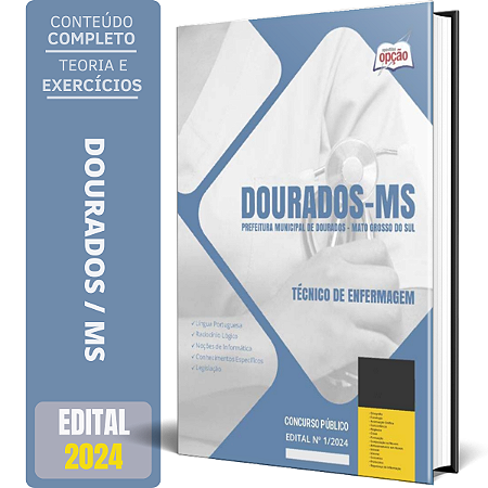 Apostila Prefeitura de Dourados MS 2024 - Técnico de Enfermagem