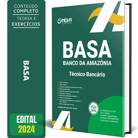 Apostila BASA 2024 - Técnico Bancário