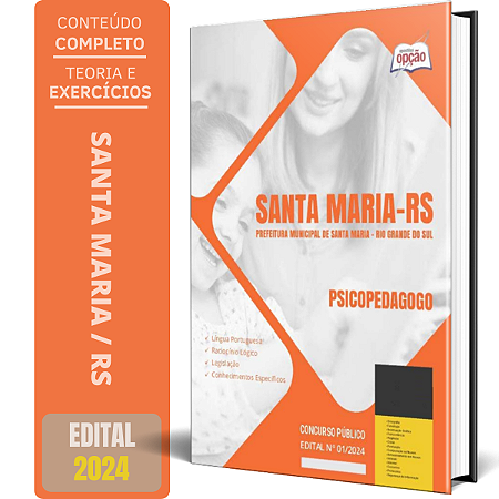 Apostila Prefeitura de Santa Maria RS 2024 - Psicopedagogo