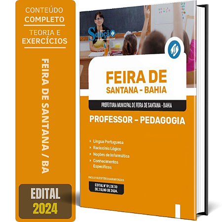 Apostila Prefeitura de Feira de Santana BA 2024 - Professor - Pedagogia