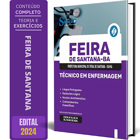 Apostila Prefeitura de Feira de Santana BA 2024 - Técnico em Enfermagem