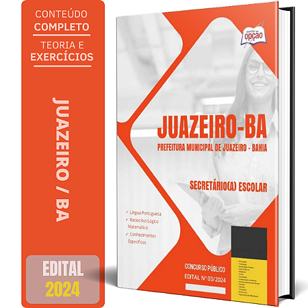 Apostila Prefeitura de Juazeiro BA 2024 - Secretário(a) Escolar