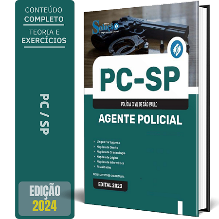 Apostila Concurso Pc Sp 2024 - Agente Policial - Polícia Civil Sp