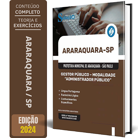 Apostila Prefeitura de Araraquara SP 2024 - Gestor Público - Modalidade: Administrador Público