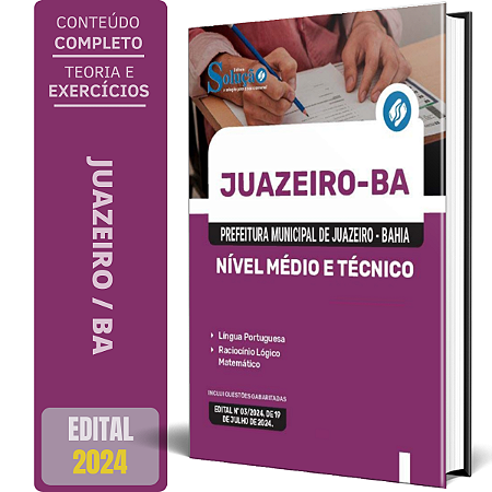 Apostila Prefeitura de Juazeiro BA 2024 - Nível Médio e Técnico - Comum aos Cargos