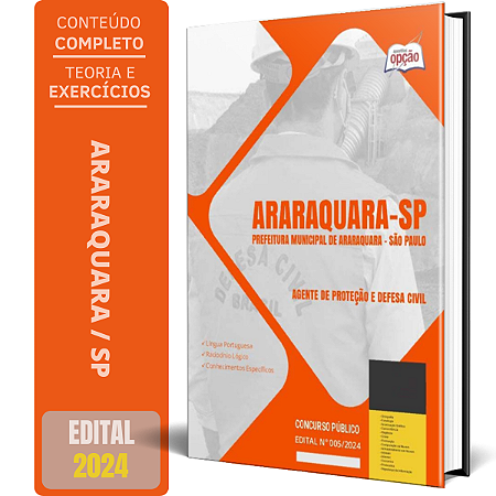 Apostila Prefeitura de Araraquara SP 2024 - Agente de Proteção e Defesa Civil