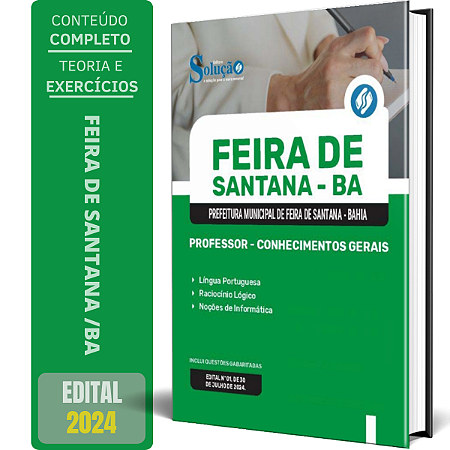 Apostila Prefeitura de Feira de Santana BA 2024 - Professor - Conhecimentos Gerais