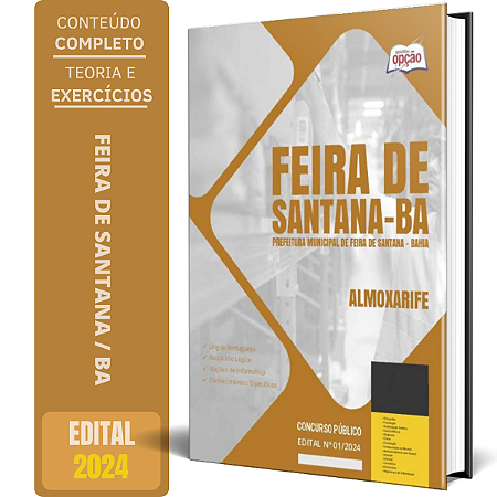 Apostila Prefeitura de Feira de Santana BA 2024 - Almoxarife
