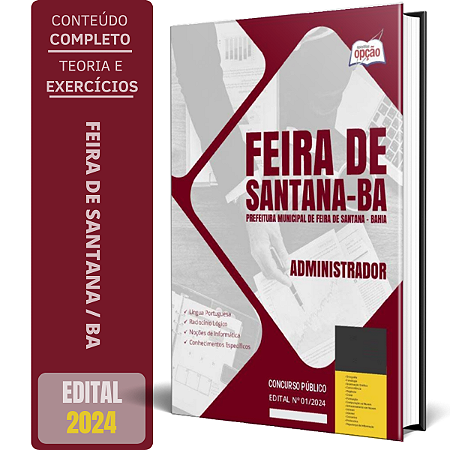 Apostila Prefeitura de Feira de Santana BA 2024 - Administrador