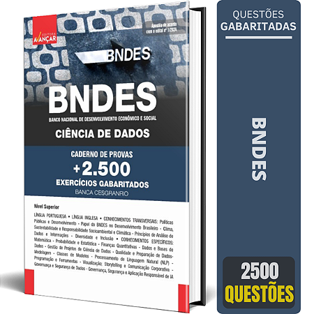 Apostila Bndes 2024 - Ciência De Dados - Caderno De Provas