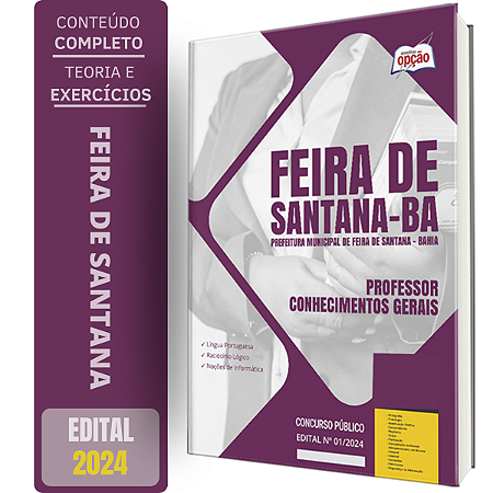 Apostila Prefeitura de Feira de Santana BA 2024 - Professor - Conhecimentos Gerais