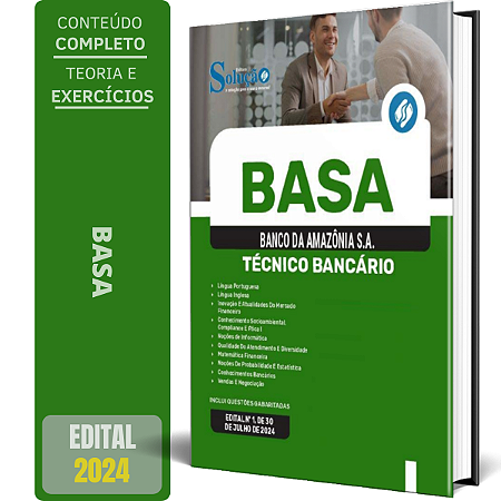 Apostila BASA 2024 - Técnico Bancário