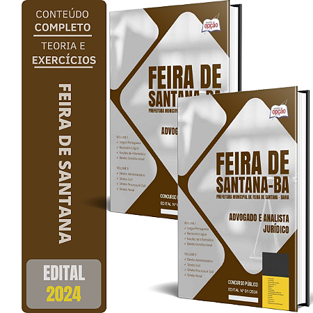 Apostila Prefeitura de Feira de Santana ba 2024 - Advogado e Analista Jurídico