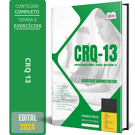 Apostila CRQ 13 2024 - Assistente Administrativo