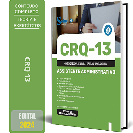 Apostila CRQ-13 2024 - Assistente Administrativo