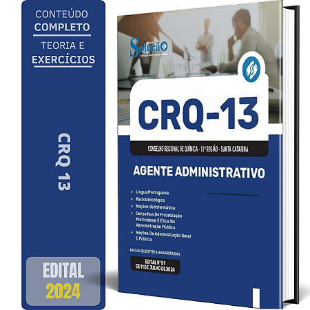 Apostila CRQ 13 2024 - Agente Administrativo