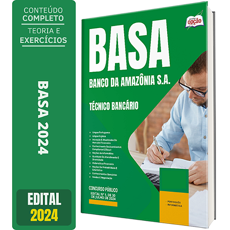 Apostila BASA 2024 - Técnico Bancário