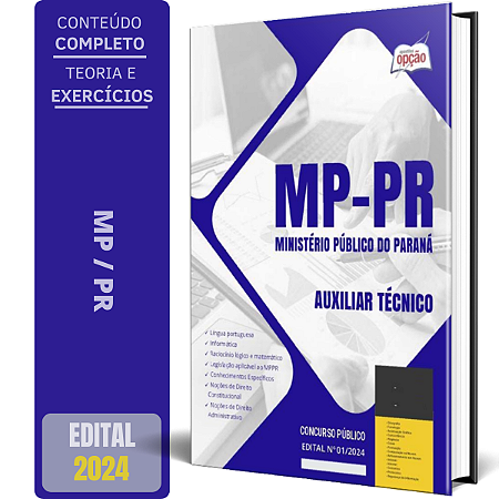 Apostila MP PR 2024 - Auxiliar Técnico
