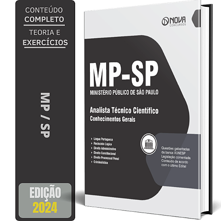 Apostila MP SP 2024 - Analista Técnico Científico - Conhecimentos Gerais