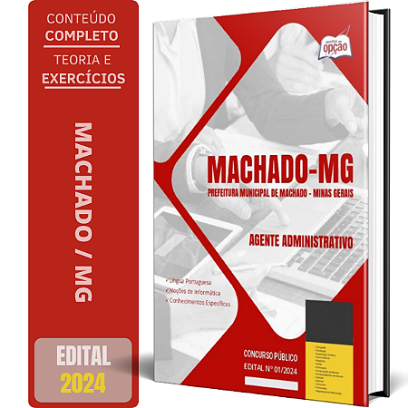 Apostila Prefeitura de Machado MG 2024 - Agente Administrativo