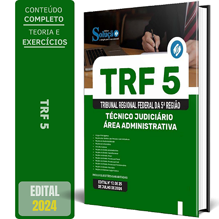 Apostila TRF 5 2024 - Técnico Judiciário - Área Administrativa