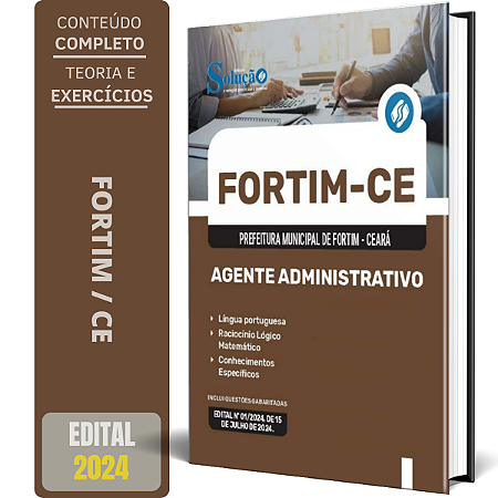 Apostila Prefeitura de Fortim CE 2024 - Agente Administrativo