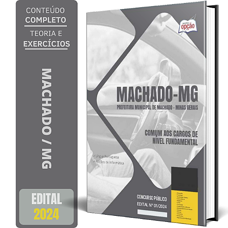 Apostila Prefeitura de Machado MG 2024 - Comum aos Cargos de Nível Fundamental