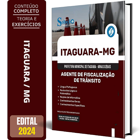Apostila Prefeitura de Itaguara MG 2024 - Agente de Fiscalização de Trânsito