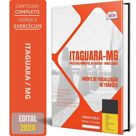 Apostila Prefeitura de Itaguara MG 2024 - Agente de Fiscalização de Trânsito