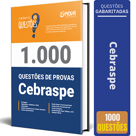 Livro 1.000 Questões Gabaritadas da CEBRASPE 2024