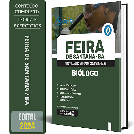 Apostila Prefeitura de Feira de Santana BA 2024 - Biólogo
