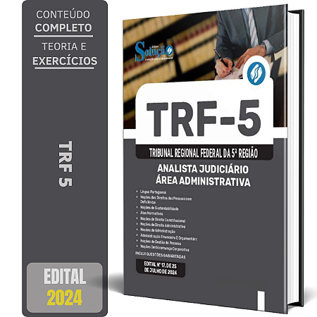 Apostila TRF 5 2024 - Analista Judiciário - Área Administrativa