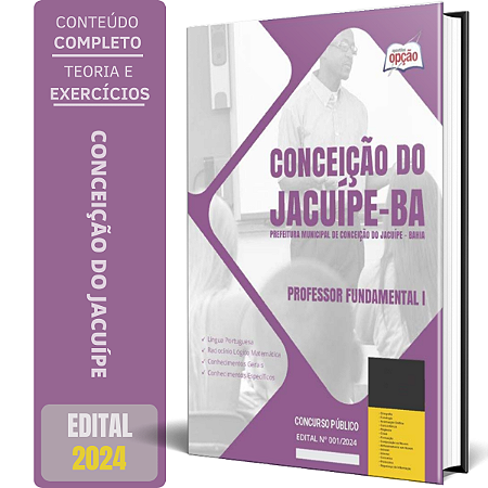 Apostila Prefeitura de Conceição do Jacuípe BA 2024 - Professor Fundamental I