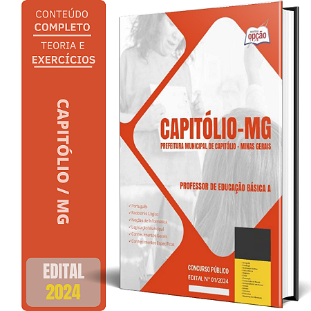 Apostila Prefeitura de Capitólio MG 2024 - Professor de Educação Básica A