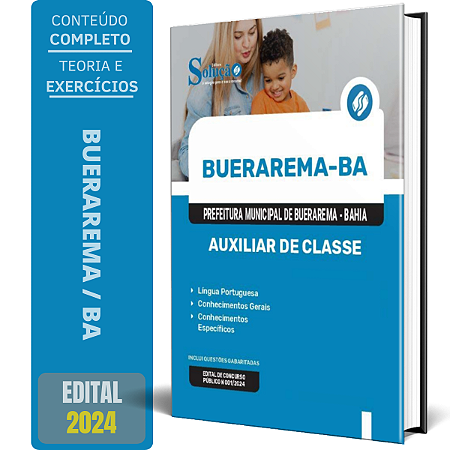Apostila Prefeitura de Buerarema BA 2024 - Auxiliar de Classe