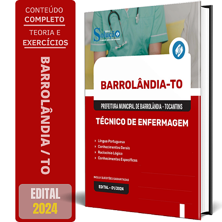 Apostila Prefeitura de Barrolândia TO 2024 - Técnico de Enfermagem