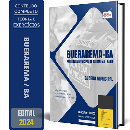 Apostila Prefeitura de Buerarema BA 2024 - Guarda Municipal