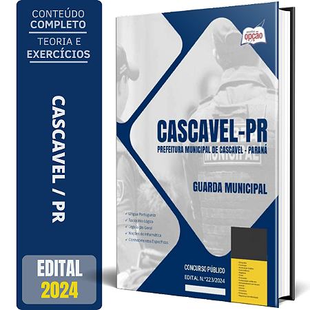 Apostila Prefeitura de Cascavel PR 2024 - Guarda Municipal