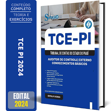 Apostila TCE-PI 2024 - Auditor de Controle Externo - Conhecimentos Básicos