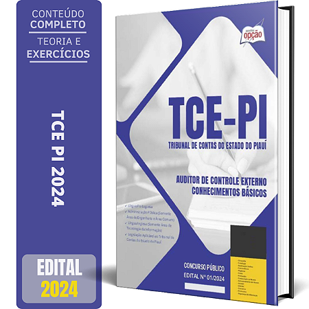 Apostila TCE PI 2024 - Auditor de Controle Externo - Conhecimentos Básicos