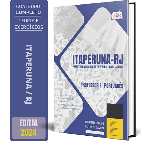 Apostila Prefeitura de Itaperuna RJ 2024 - Professor I - Português
