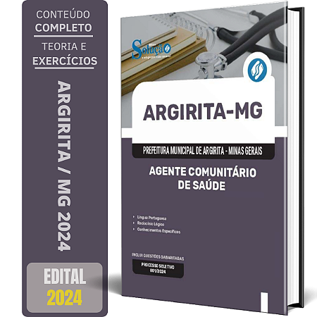 Apostila Prefeitura de Argirita MG 2024 - Agente Comunitário de Saúde