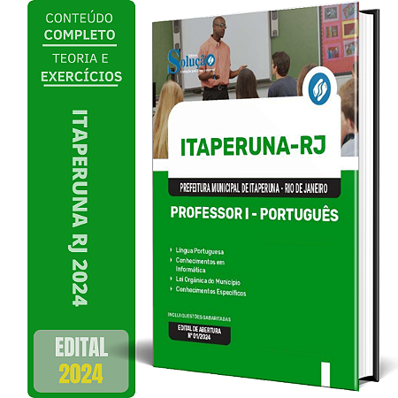 Apostila Prefeitura de Itaperuna RJ 2024 - Professor I - Português