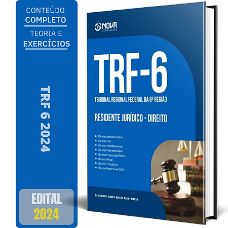 Apostila Concurso TRF 6 2024 - Residente Jurídico - Direito