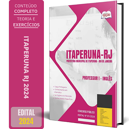 Apostila Prefeitura de Itaperuna RJ 2024 - Professor I - Inglês