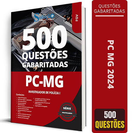 Caderno de Questões PC MG 2024 - Investigador de Polícia I - Questões Gabaritadas